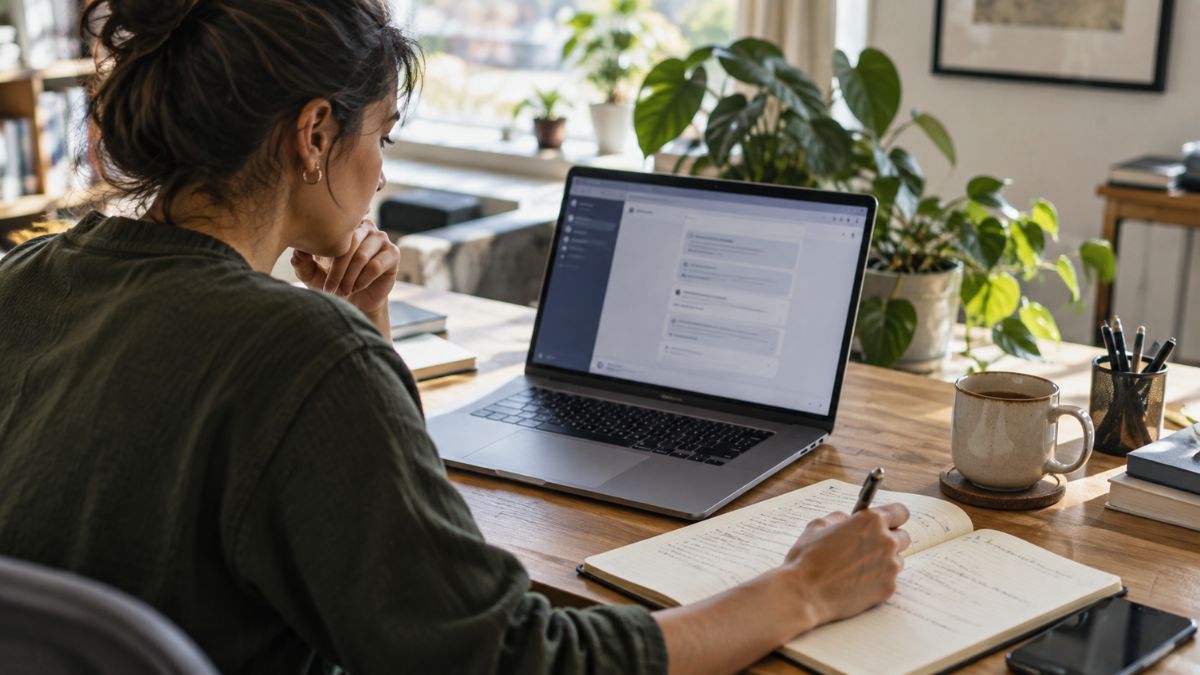 ChatGPT, Claude, Gemini y Copilot no hacen lo mismo: para qué destaca realmente cada inteligencia artificial 1 mujer ia laptop